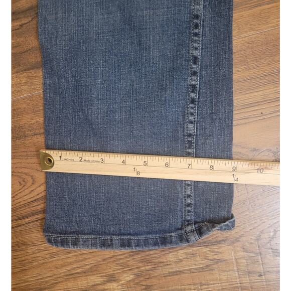 Riders by‎ Lee Straight Women's size 18W Long Wash Blue Denim Jeans 36x30 - Picture 9 of 11